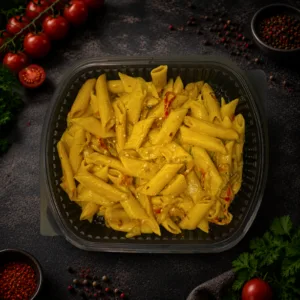 Köri Soslu Mantarlı Penne