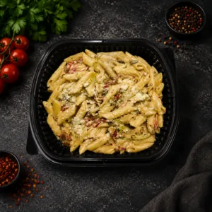 Kremalı Tavuklu Mantarlı Penne